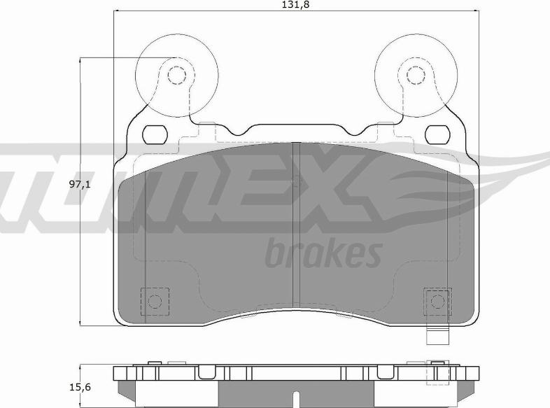 TOMEX brakes TX 18-89 - Тормозные колодки, дисковые, комплект autospares.lv