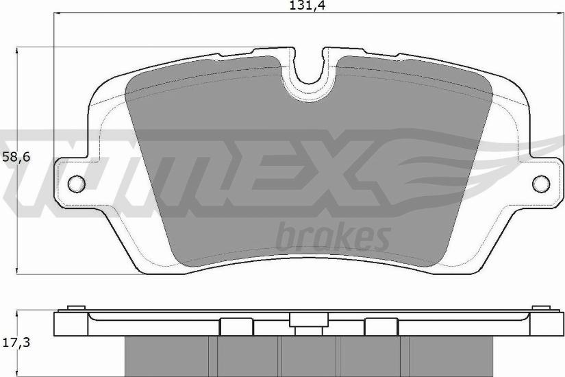 TOMEX brakes TX 18-34 - Тормозные колодки, дисковые, комплект autospares.lv