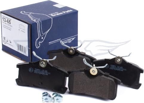 TOMEX brakes TX 13-65 - Тормозные колодки, дисковые, комплект autospares.lv
