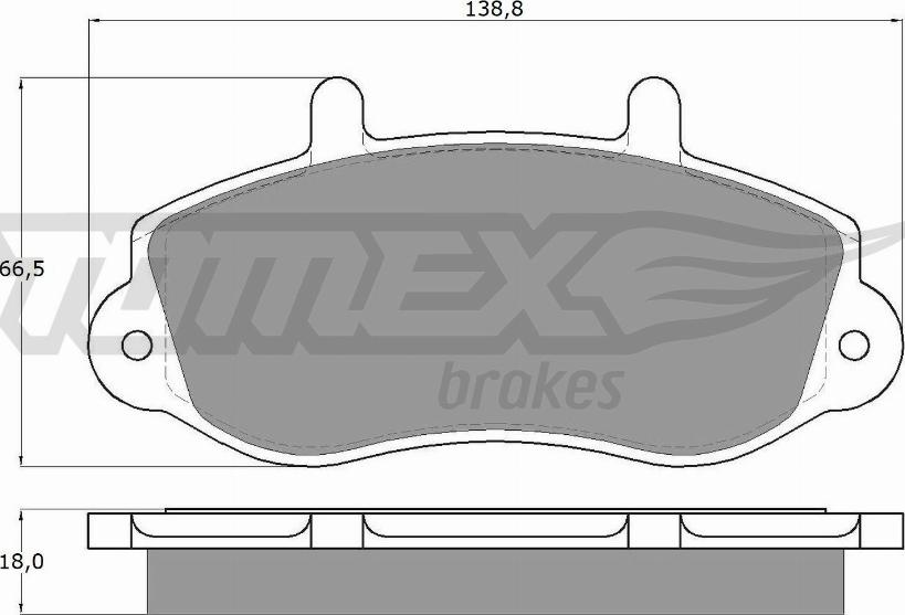 TOMEX brakes TX 13-01 - Тормозные колодки, дисковые, комплект autospares.lv