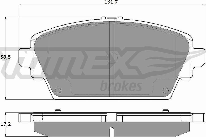 TOMEX brakes TX 12-94 - Тормозные колодки, дисковые, комплект autospares.lv