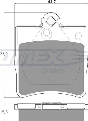 TOMEX brakes TX 12-29 - Тормозные колодки, дисковые, комплект autospares.lv