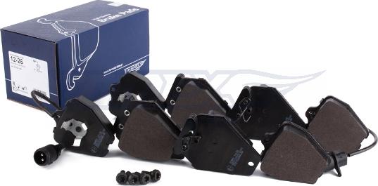 TOMEX brakes TX 12-26 - Тормозные колодки, дисковые, комплект autospares.lv