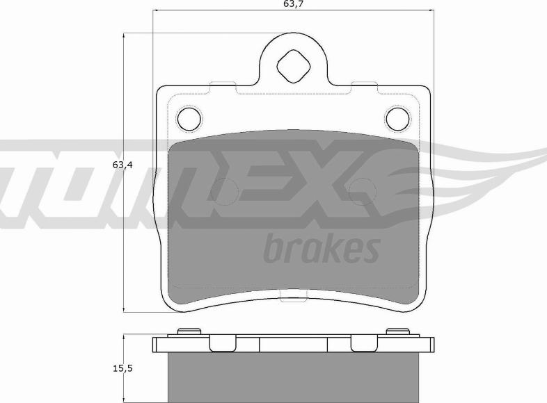 TOMEX brakes TX 12-77 - Тормозные колодки, дисковые, комплект autospares.lv