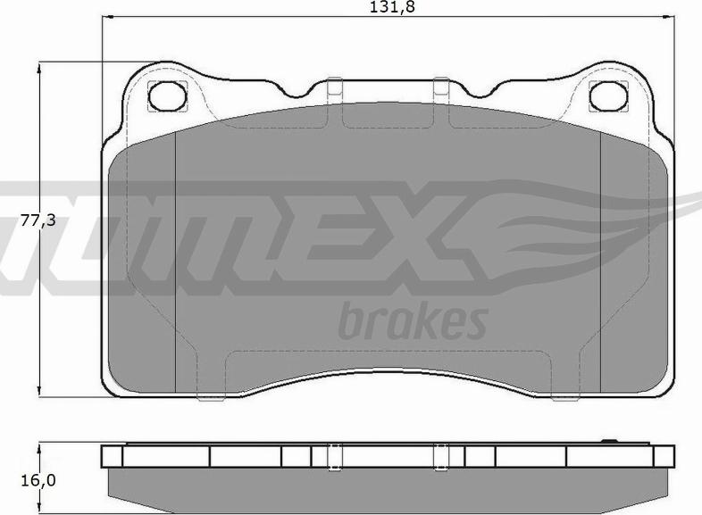 TOMEX brakes TX 17-961 - Тормозные колодки, дисковые, комплект autospares.lv