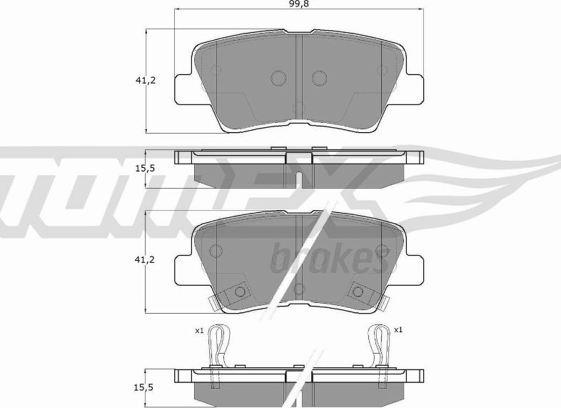 Mando MPK37NS - Тормозные колодки, дисковые, комплект autospares.lv