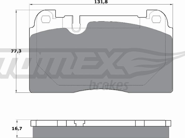 TOMEX brakes TX 17-06 - Тормозные колодки, дисковые, комплект autospares.lv