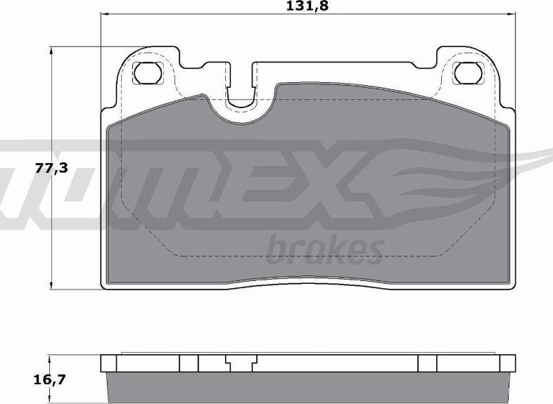 TOMEX brakes TX 17-14 - Тормозные колодки, дисковые, комплект autospares.lv