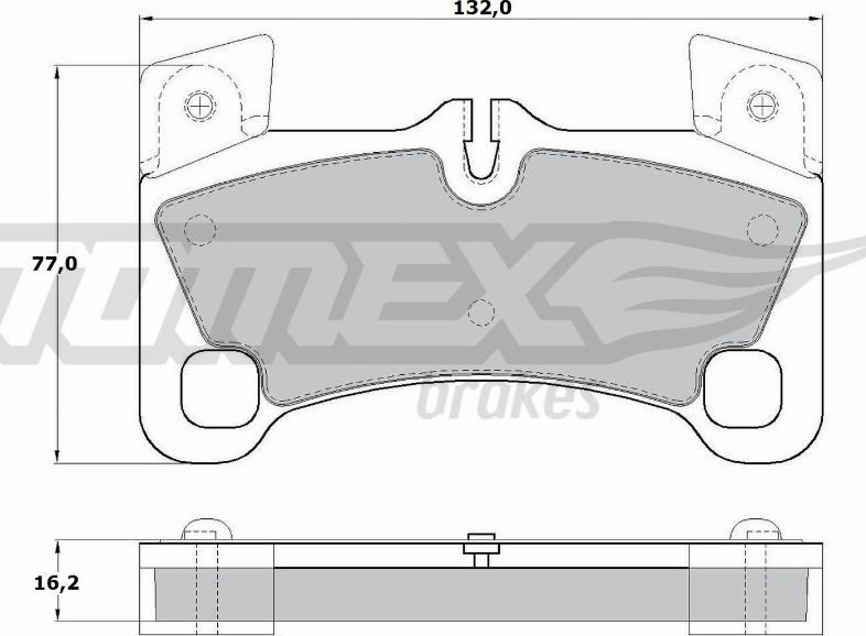 TOMEX brakes TX 17-15 - Тормозные колодки, дисковые, комплект autospares.lv