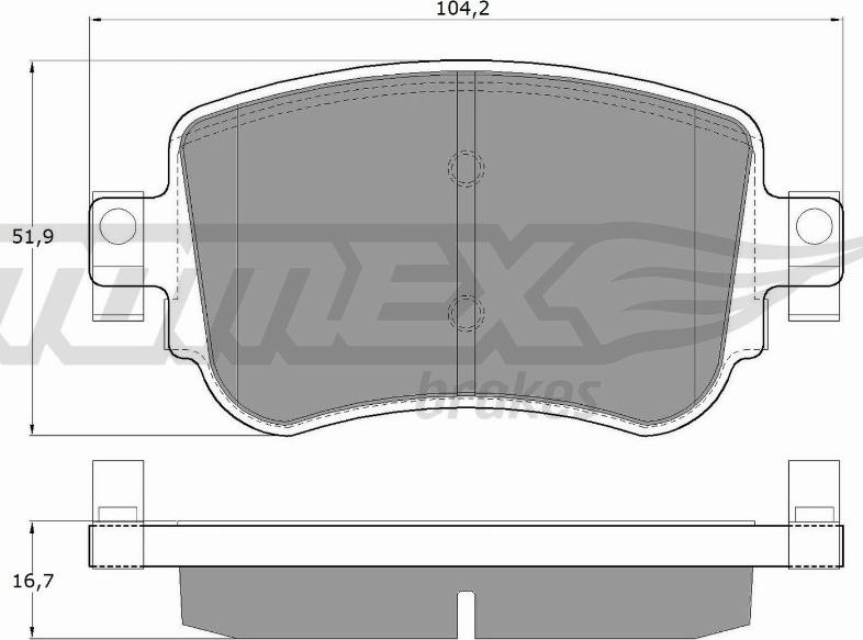 TOMEX brakes TX 17-32 - Тормозные колодки, дисковые, комплект autospares.lv