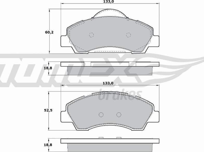 TOMEX brakes TX 17-28 - Тормозные колодки, дисковые, комплект autospares.lv