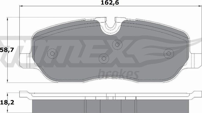 TOMEX brakes TX 17-71 - Тормозные колодки, дисковые, комплект autospares.lv