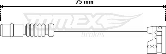 TOMEX brakes TX 30-92 - Сигнализатор, износ тормозных колодок autospares.lv