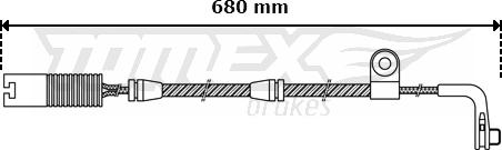 TOMEX brakes TX 30-46 - Сигнализатор, износ тормозных колодок autospares.lv