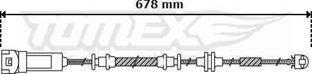 TOMEX brakes TX 30-48 - Сигнализатор, износ тормозных колодок autospares.lv