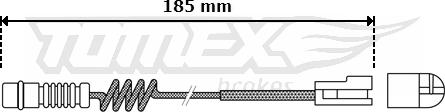 TOMEX brakes TX 30-54 - Сигнализатор, износ тормозных колодок autospares.lv
