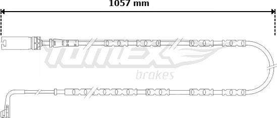 TOMEX brakes TX 30-57 - Сигнализатор, износ тормозных колодок autospares.lv