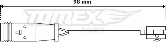 TOMEX brakes TX 30-64 - Сигнализатор, износ тормозных колодок autospares.lv