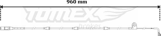 TOMEX brakes TX 30-61 - Сигнализатор, износ тормозных колодок autospares.lv