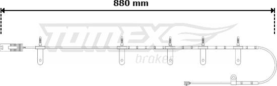 TOMEX brakes TX 30-63 - Сигнализатор, износ тормозных колодок autospares.lv