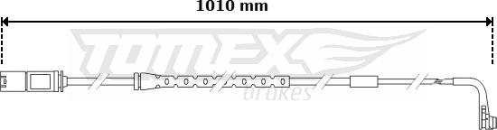 TOMEX brakes TX 30-62 - Сигнализатор, износ тормозных колодок autospares.lv