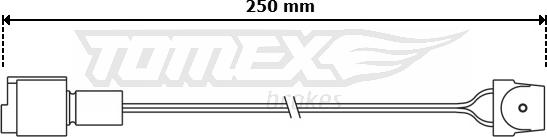 TOMEX brakes TX 30-84 - Сигнализатор, износ тормозных колодок autospares.lv