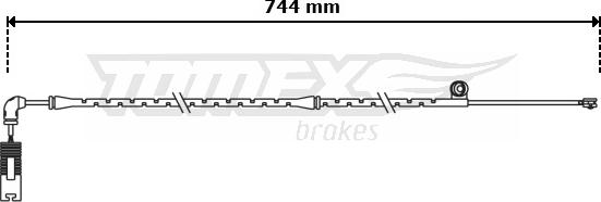 TOMEX brakes TX 30-85 - Сигнализатор, износ тормозных колодок autospares.lv