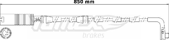 TOMEX brakes TX 30-80 - Сигнализатор, износ тормозных колодок autospares.lv