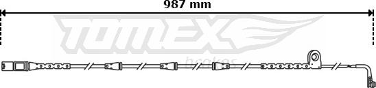 TOMEX brakes TX 30-81 - Сигнализатор, износ тормозных колодок autospares.lv