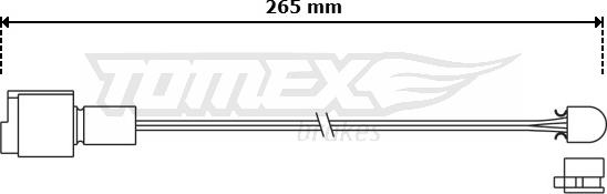 TOMEX brakes TX 30-83 - Сигнализатор, износ тормозных колодок autospares.lv