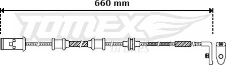 TOMEX brakes TX 30-36 - Сигнализатор, износ тормозных колодок autospares.lv