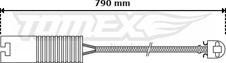 TOMEX brakes TX 30-30 - Сигнализатор, износ тормозных колодок autospares.lv