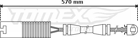 TOMEX brakes TX 30-31 - Сигнализатор, износ тормозных колодок autospares.lv