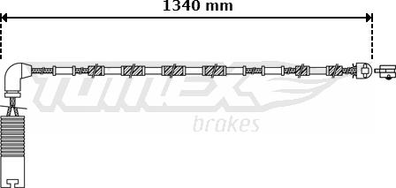 TOMEX brakes TX 30-38 - Сигнализатор, износ тормозных колодок autospares.lv