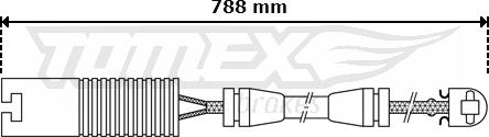 TOMEX brakes TX 30-29 - Сигнализатор, износ тормозных колодок autospares.lv