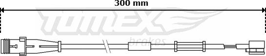 TOMEX brakes TX 30-70 - Сигнализатор, износ тормозных колодок autospares.lv