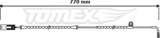 TOMEX brakes TX 31-09 - Сигнализатор, износ тормозных колодок autospares.lv