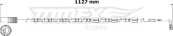 TOMEX brakes TX 31-01 - Сигнализатор, износ тормозных колодок autospares.lv