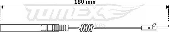 TOMEX brakes TX 31-14 - Сигнализатор, износ тормозных колодок autospares.lv