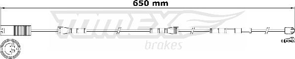 TOMEX brakes TX 31-15 - Сигнализатор, износ тормозных колодок autospares.lv