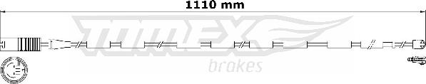 TOMEX brakes TX 31-16 - Сигнализатор, износ тормозных колодок autospares.lv