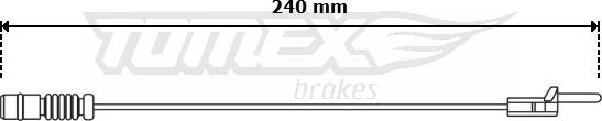 TOMEX brakes TX 31-11 - Сигнализатор, износ тормозных колодок autospares.lv