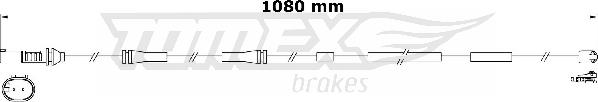 TOMEX brakes TX 31-18 - Сигнализатор, износ тормозных колодок autospares.lv