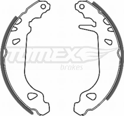 TOMEX brakes TX 20-45 - Комплект тормозных колодок, барабанные autospares.lv