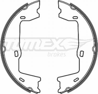 TOMEX brakes TX 20-69 - Комплект тормозных колодок, барабанные autospares.lv