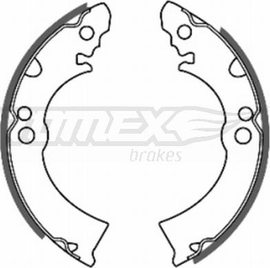 TOMEX brakes TX 20-63 - Комплект тормозных колодок, барабанные autospares.lv