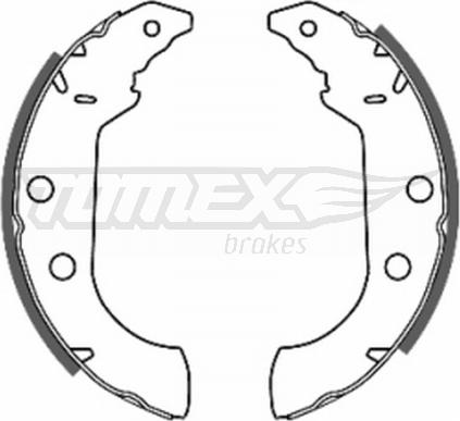 TOMEX brakes TX 20-67 - Комплект тормозных колодок, барабанные autospares.lv