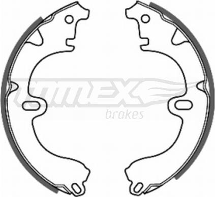 TOMEX brakes TX 20-82 - Комплект тормозных колодок, барабанные autospares.lv