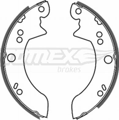 TOMEX brakes TX 20-35 - Комплект тормозных колодок, барабанные autospares.lv