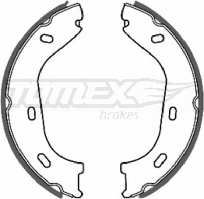 TOMEX brakes TX 20-36 - Комплект тормозных колодок, барабанные autospares.lv